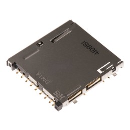 1 pcs - Hirose 9 Way Right Angle SD Card Memory Card Connector With Solder Termination