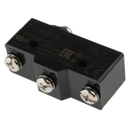 1 pcs - Omron Plunger Limit Switch, NO/NC, IP00, SPDT, Thermosetting Resin Housing, 500V ac Max, 15A Max