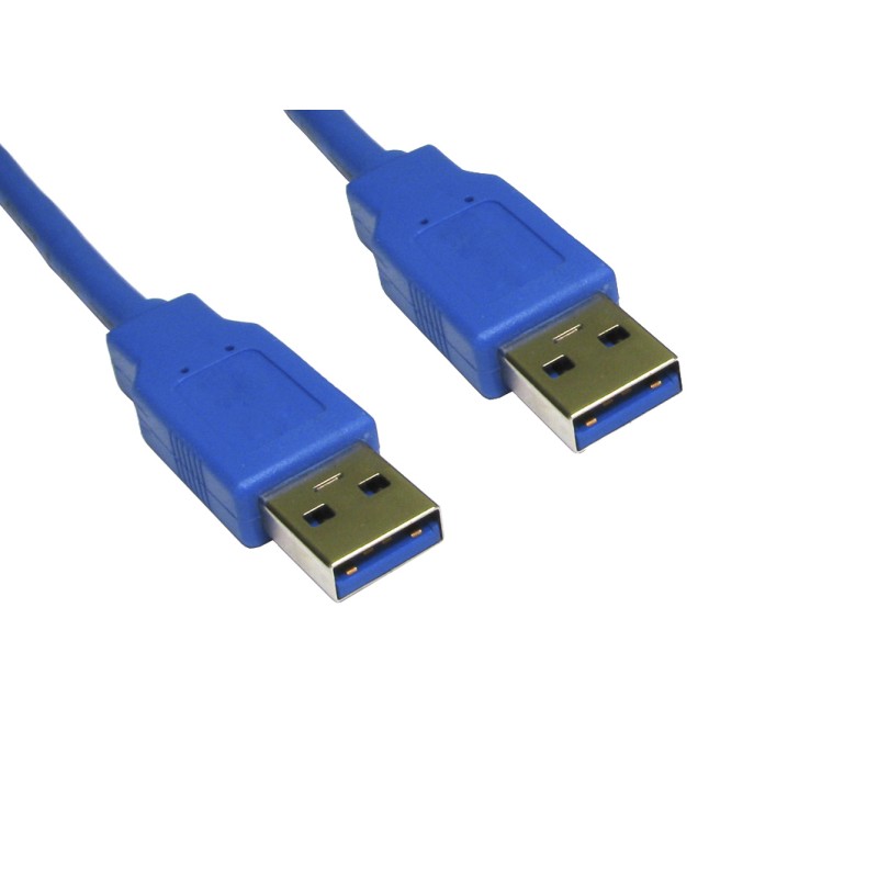 1 pcs - RS PRO USB 3.0 Cable, Male USB A to Male USB A Cable, 2m