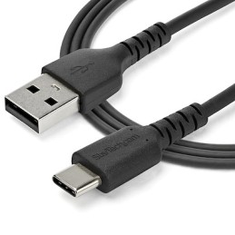1 pcs - StarTech.com USB 2.0 Cable, Male USB A to Male USB C Rugged USB Cable, 1m