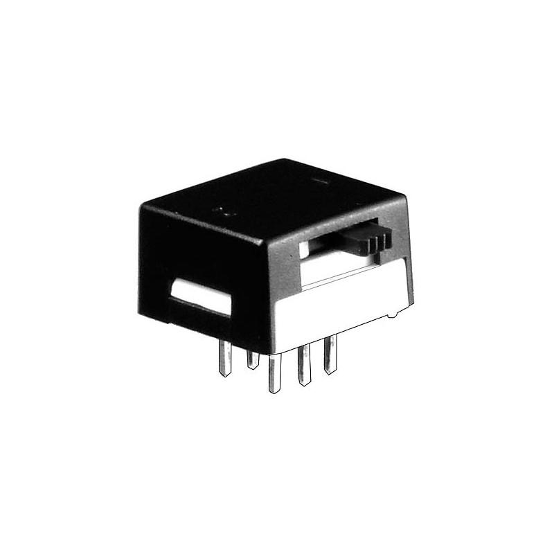 1 pcs - KNITTER-SWITCH PCB Slide Switch DPDT Latching 1 A @ 250 V ac, 3 A @ 120 V ac, 3 A @ 28 V dc Slide