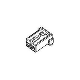 10 pcs : 638100-1 - Automotive Connectors 040 6P PLUG HSG I NT SP KEY