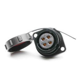 1 pcs - RS PRO Circular Connector, 4 Contacts, Flange Mount, Socket, Female, IP67