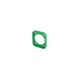 10 pcs : scdp-fx-5 - Loudspeaker Connectors Gasket - EPDM for use with D size chassis connectors - IP65 and UV resistant - green