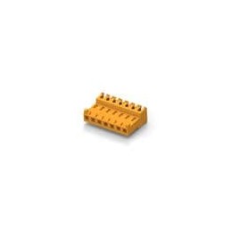 10 pcs : 3-644465-7 - Headers & Wire Housings FEED THRU W TAB 7P L.R. orange 18 AWG