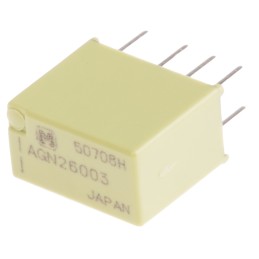 50 pcs - Panasonic Surface Mount Signal Relay, 3V dc Coil, 1A Switching Current, DPDT