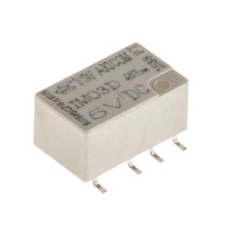 1000 pcs - TE Connectivity PCB Mount Power Relay, 5V dc Coil, 5A Switching Current, DPDT