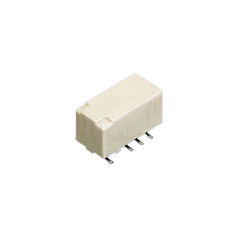 2 pcs - Panasonic Surface Mount Non-Latching Relay, 24V dc Coil, 5.8mA Switching Current, DPDT