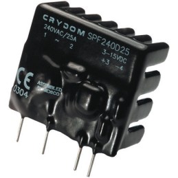 10 pcs - Sensata / Crydom Solid State Relay, 25 A Load, PCB Mount, 660 V rms Load, 15 V dc Control