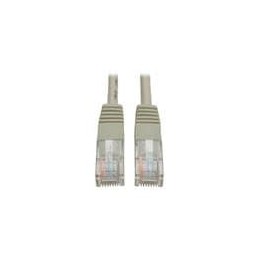 10 pcs : N002-004-GY - Ethernet Cables / Networking Cables 4' Cat5e/Cat5 350MHz RJ45 M/M Gray 4'
