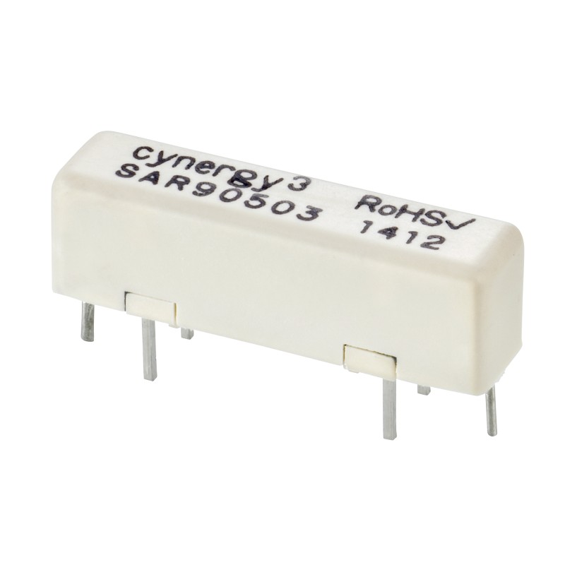 10 pcs - Sensata / Cynergy3 PCB Mount Reed Relay, 5V dc Coil, SPST, 20V dc Max, 0.5 A Max, 140Ω
