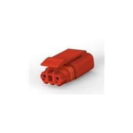 10 pcs : 3-2834074-2 - Lighting Connectors 2P PLUG, MINI IP67 CONN,RED