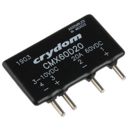 10 pcs - Sensata / Crydom CMX Series Solid State Relay, 20 A Load, PCB Mount, 60 V dc Load, 10 V dc Control