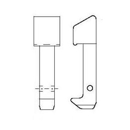 10 pcs : N3505-3B - Headers & Wire Housings LONG EJECTOR LATCH ROLL PIN