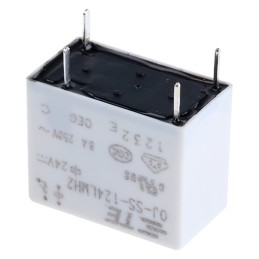 10 pcs - TE Connectivity PCB Mount Power Relay, 24V dc Coil, 8A Switching Current, SPST