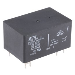 25 pcs - TE Connectivity PCB Mount Power Relay, 12V dc Coil, 30A Switching Current, DPST