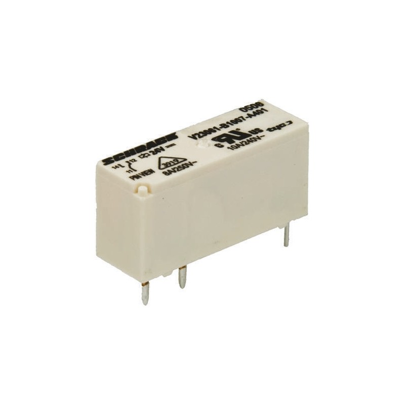1 pcs - TE Connectivity PCB Mount Power Relay, 12V dc Coil, 8A Switching Current, SPDT