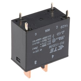 1 pcs - TE Connectivity PCB Mount Power Relay, 12V dc Coil, 25A Switching Current, SPST