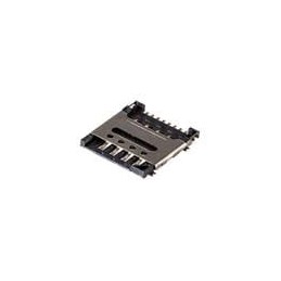 10 pcs : MSIM-3-C - Memory Card Connectors 8 Positions, Hinged, SMT, 1.5 mm Height Above Board,