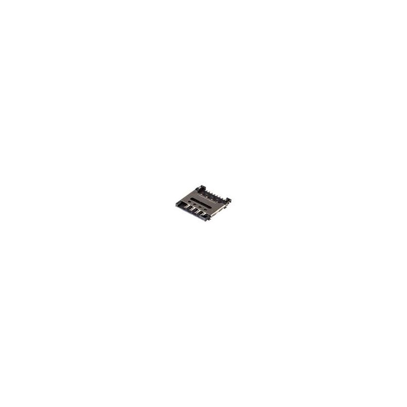 10 pcs : MSIM-3-C - Memory Card Connectors 8 Positions, Hinged, SMT, 1.5 mm Height Above Board,