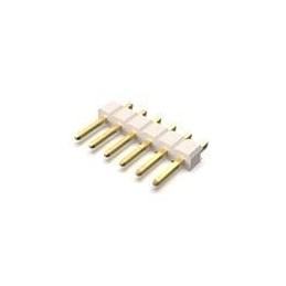 10 pcs : BG301-06-A-0540-L-B - Board to Board & Mezzanine Connectors 6w, 2.54mm Pth Header, SIL, SMT, Horiz, GF, LCP Natural, T+