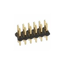 10 pcs : M22-2520605 - Headers & Wire Housings 6+6 PIN DIL VERTICAL GOLD PIN HEADER
