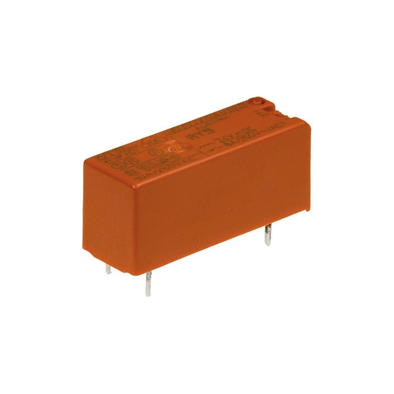 5 pcs - TE Connectivity PCB Mount Power Relay, 5V dc Coil, 8A Switching Current, SPST