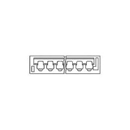 10 pcs : 640136-2 - Standard Card Edge Connectors 2P EDGE HSG BIF-LEAF