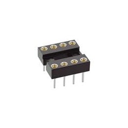 10 pcs : D2808-42 - IC & Component Sockets 8P DR IC SOCKET ASSY 2.54MM PITCH
