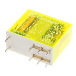 10 pcs - Finder PCB Mount Force Guided Relay, 60V dc Coil Voltage, 2 Pole, DPDT