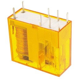 25 pcs - Finder PCB Mount Power Relay, 12V ac Coil, 8A Switching Current, DPDT