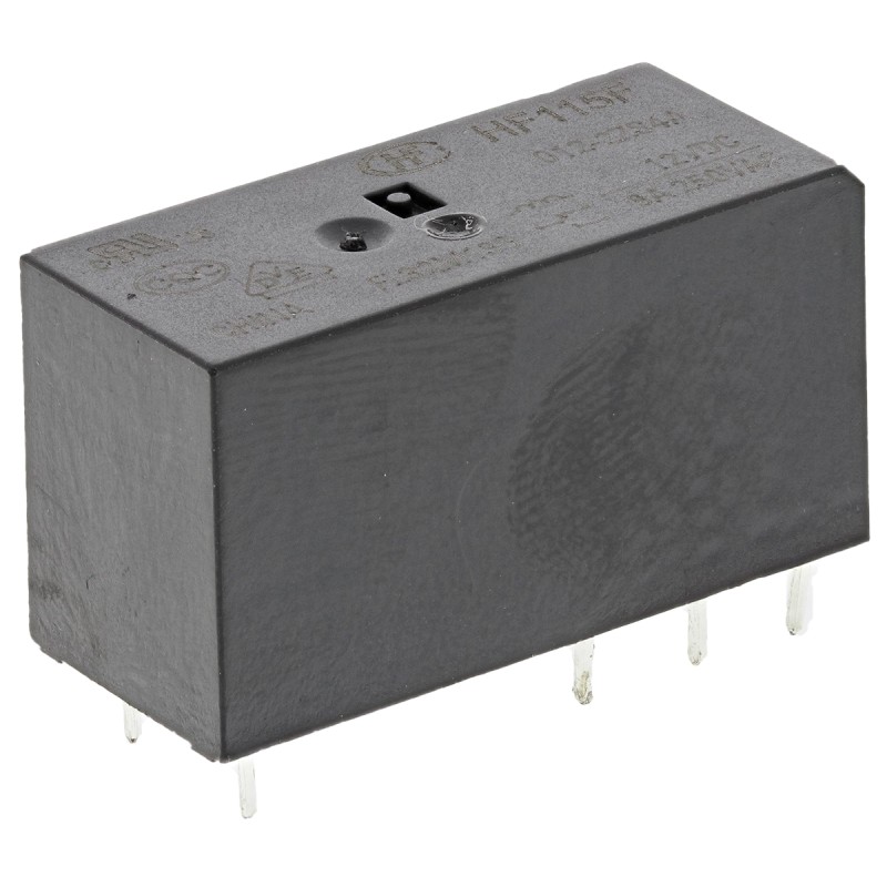 25 pcs - RS PRO PCB Mount Power Relay, 12V dc Coil, 8A Switching Current, DPDT