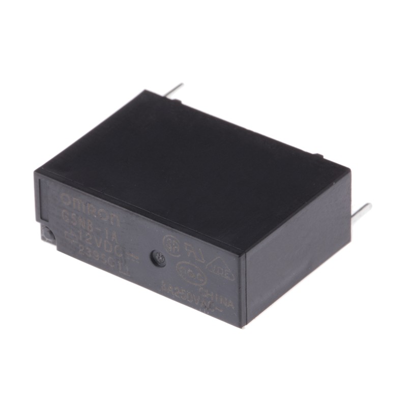 125 pcs - Omron PCB Mount Power Relay, 12V dc Coil, 3A Switching Current, SPST