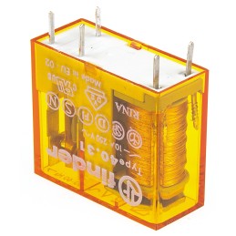 25 pcs - Finder PCB Mount Power Relay, 12V ac Coil, 10A Switching Current, SPDT