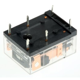 1 pcs - Omron PCB Mount Latching Power Relay, 12V dc Coil, 8A Switching Current, SPDT