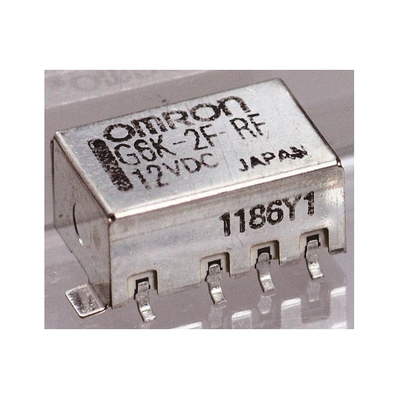 1 pcs - Omron Surface Mount High Frequency Relay, 5V dc Coil, 1GHz Max. Coil Freq., DPDT