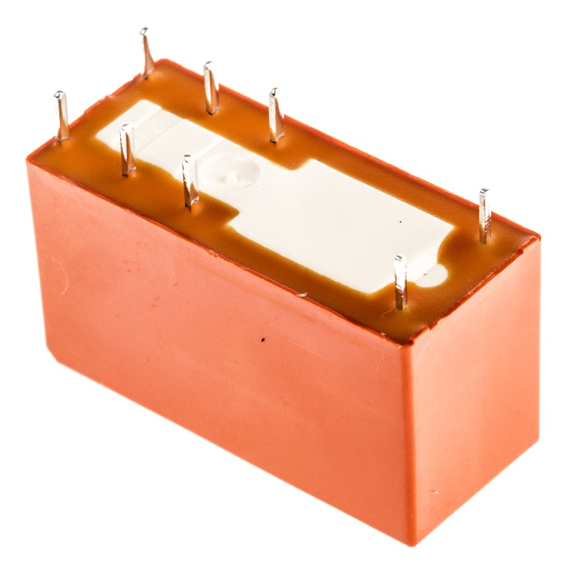 25 pcs - TE Connectivity PCB Mount Power Relay, 24V dc Coil, 8A Switching Current, DPDT