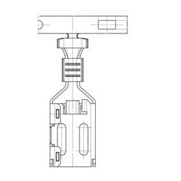 10 pcs : 7116295102 - Automotive Connectors TERM 250 FEM 6.3MM UNSLD