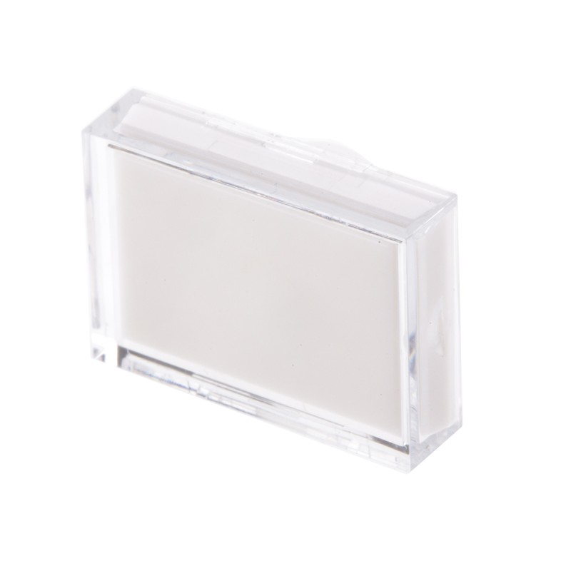 1 pcs - RS PRO White Rectangular Push Button Lens for Use with ADA16 Series