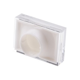 1 pcs - RS PRO White Rectangular Push Button Lens for Use with ADA16 Series