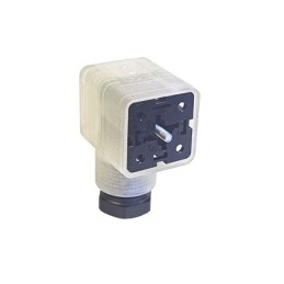 1 pcs - Hirschmann GDML 2P+E DIN 43650 A, Female Solenoid Valve Connector, with Indicator Light, 24 V ac/dc Voltage
