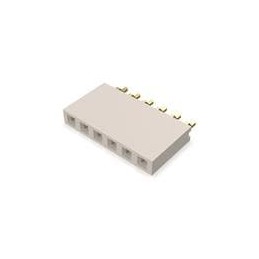 10 pcs : BG300-06-A-L-A - Board to Board & Mezzanine Connectors 6w, 2.54mm Pth Socket, SIL, SMT, Horiz, GF, LCP Natural, T+R