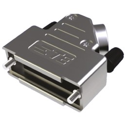 1 pcs - TE Connectivity ADK Series ABS Right Angle D Sub Backshell, 25 Way, Strain Relief