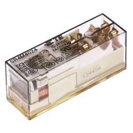 25 pcs - TE Connectivity PCB Mount Force Guided Relay, 24V dc Coil Voltage, 4 Pole, 3PST, SPST