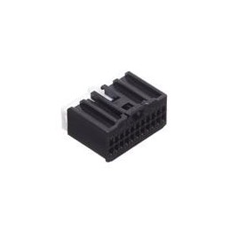 10 pcs : AIT2PB-22-2AK - Automotive Connectors 22CIR BLACK FML ASSY TOP LOCK DUAL ROW