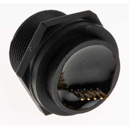 1 pcs - RS PRO Straight, Panel Mount, Socket Type Mini IP67 USB Connector