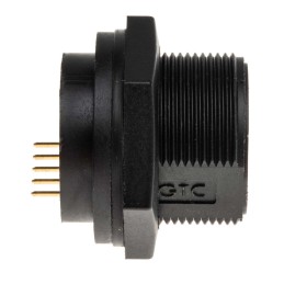 1 pcs - RS PRO Straight, Panel Mount, Socket Type Mini IP67 USB Connector