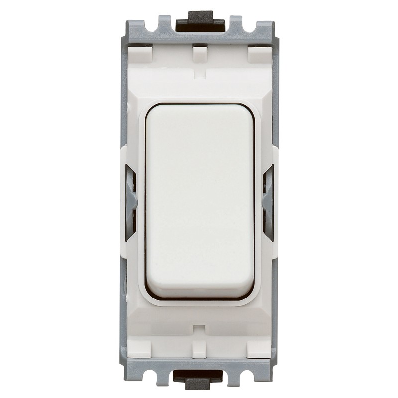 1 pcs - MK Electric 1 Way White Switch Insert Module 20A, Grid Plus Series