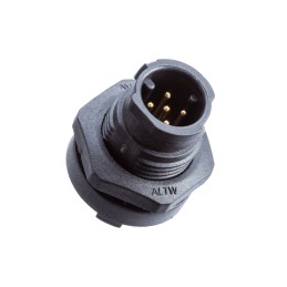 1 pcs - Amphenol Circular Connector, 5 Contacts, Panel Mount, Miniature Connector, Plug, Male, IP68, X-Lok Series
