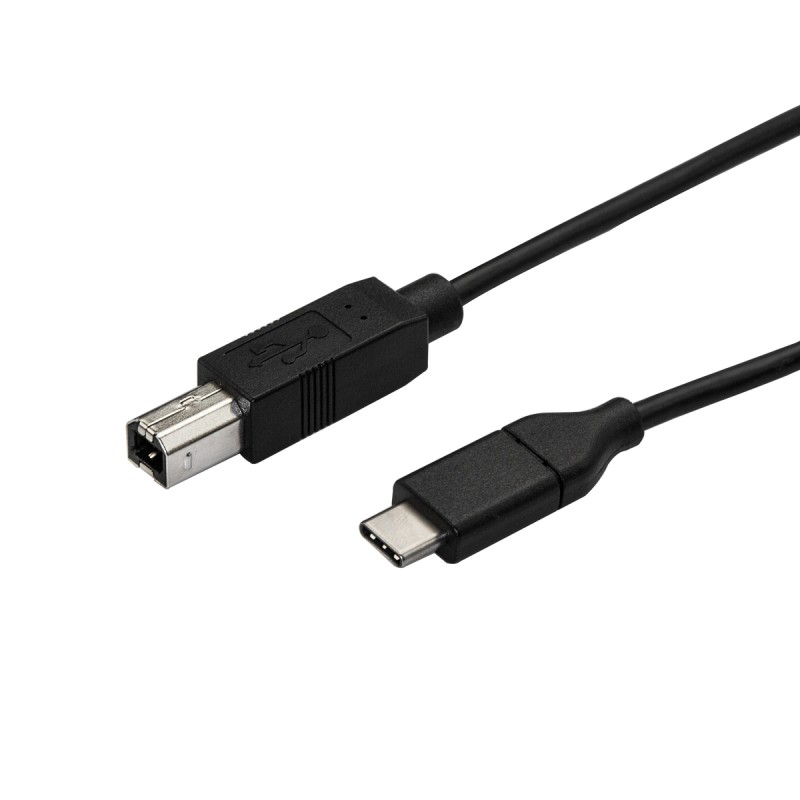 1 pcs - StarTech.com USB 2.0 Cable, Male USB C to Male USB B Cable, 0.5m